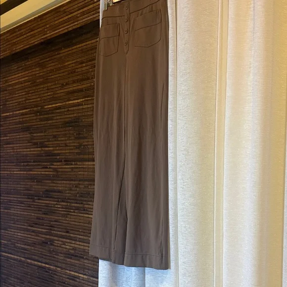 HALARA Brown Wide-Leg Trousers - Picture 3 of 4